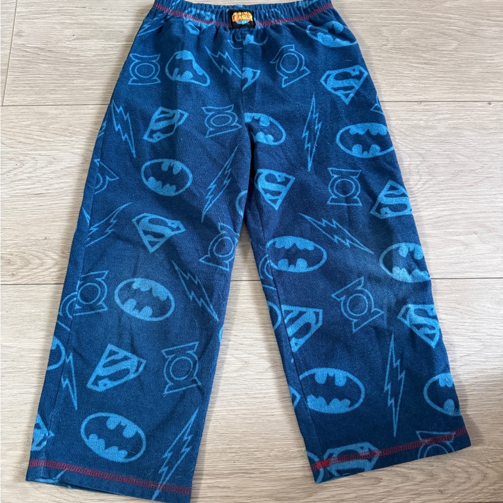 Batman Themed Kids Pajama Pants - Blue